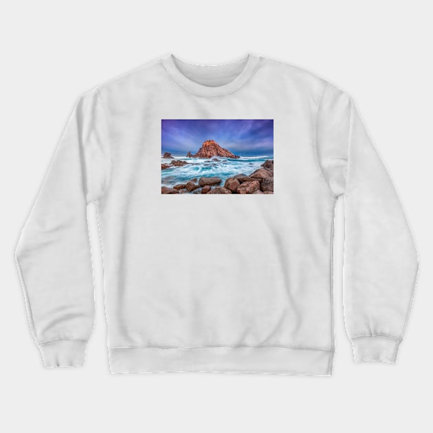 Sugarloaf Rock Sunrise Crewneck Sweatshirt by paulmp